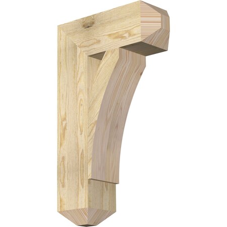Ekena Millwork Thorton Craftsman Rough Sawn Bracket, Douglas Fir, 6"W x 18"D x 30"H BKT06X18X30THR04RDF